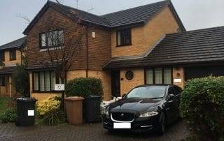 Brown Woodgrain Foil windows Peterborough