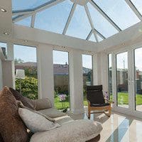 Conservatory with Glass Roof Peterborough