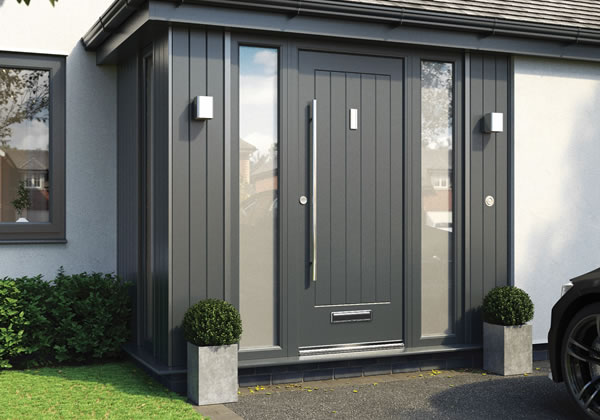 Grey Composite Doors Huntingdon