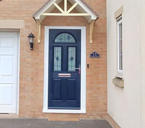 Solid-core Composite Door Ideal for south facing properties in Peterborough Old replacement composite door Cardea Peterborough