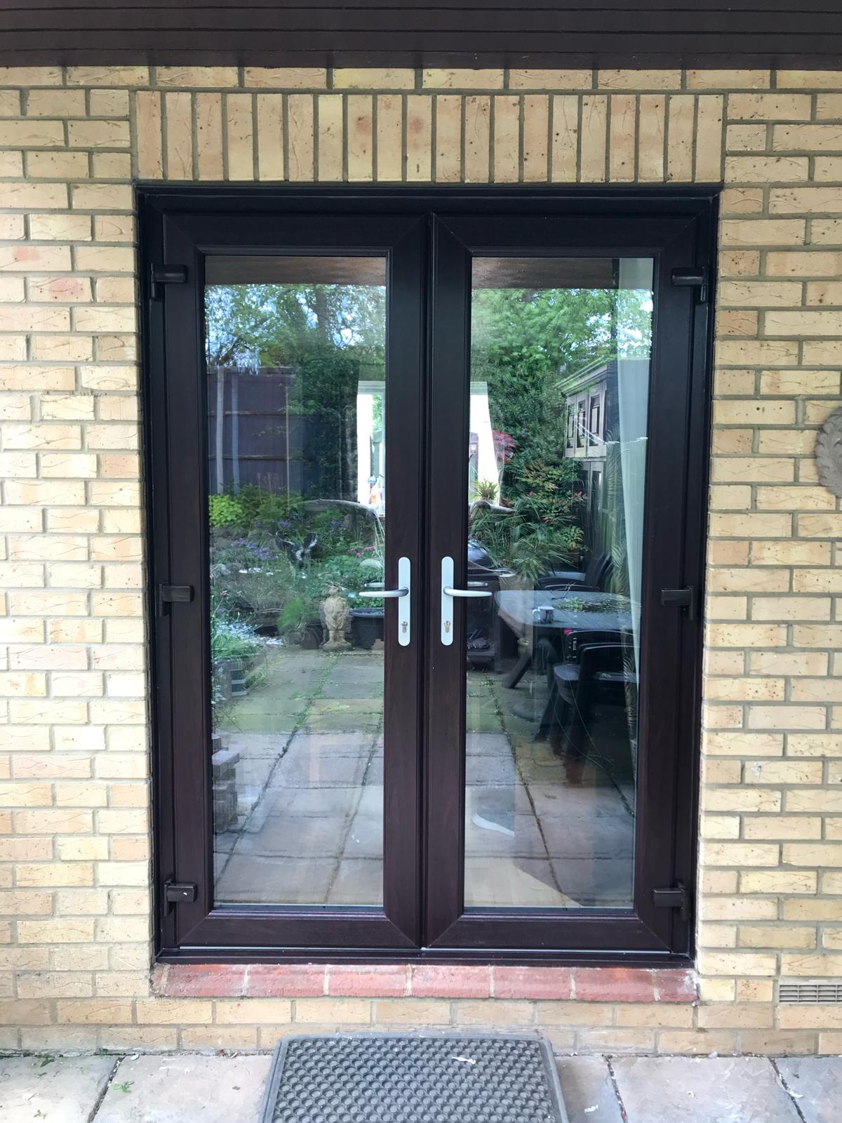 Rosewood external Patio door installed in Peterborough
