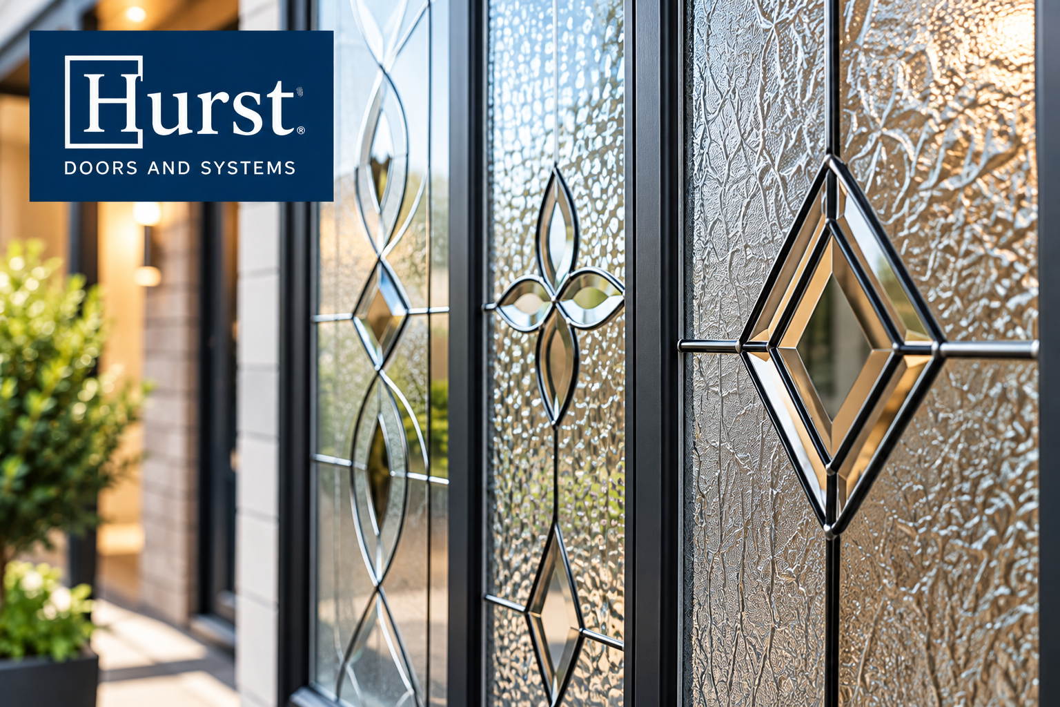 Hurst decorative and privacy glass door designs
