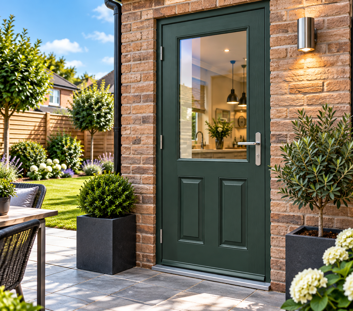 HomeFrame Tuscany composite back door professionally installed in Peterborough