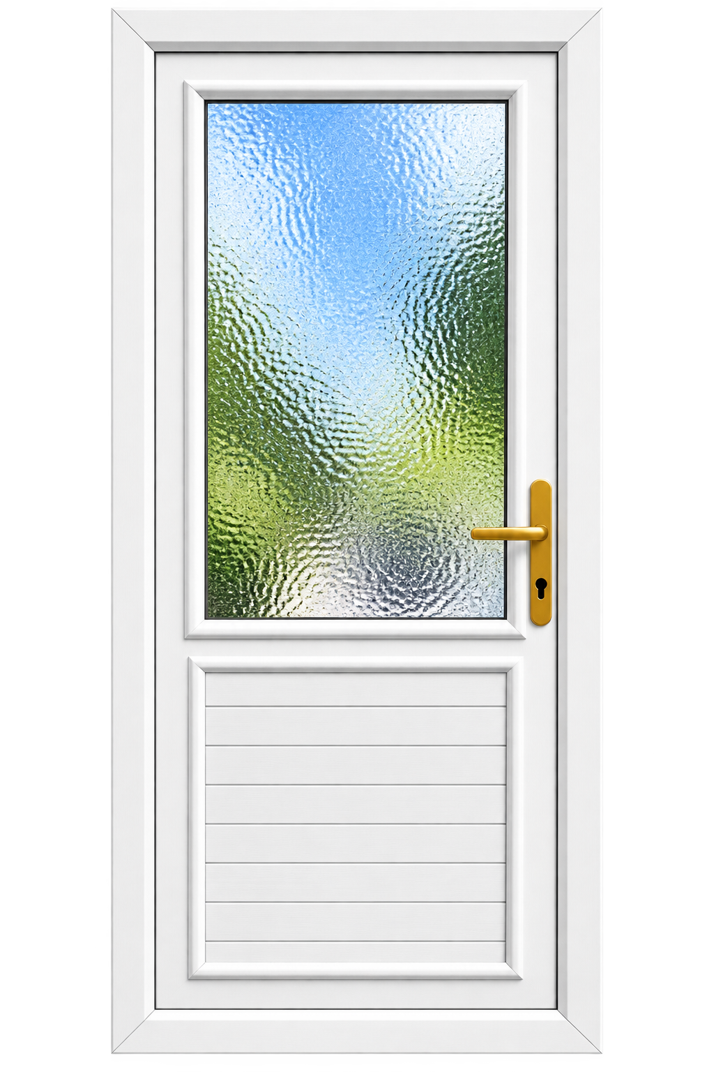 Manor Half Decklap uPVC back door Peterborough