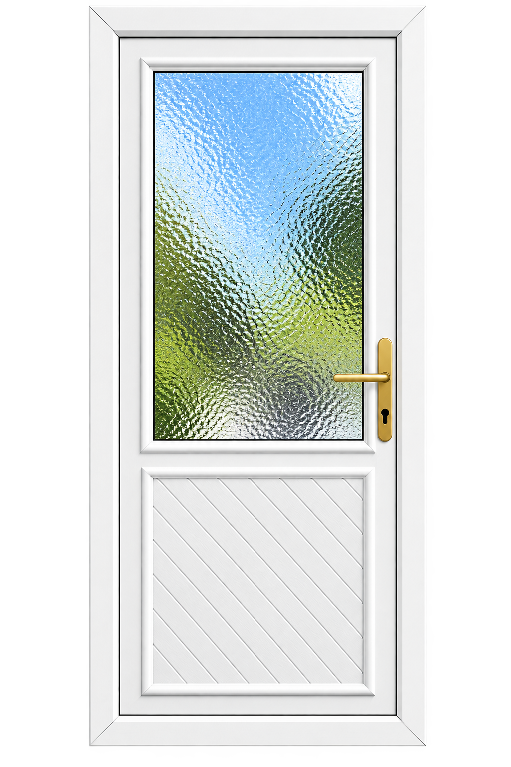 Manor Half Herringbone uPVC back door Peterborough