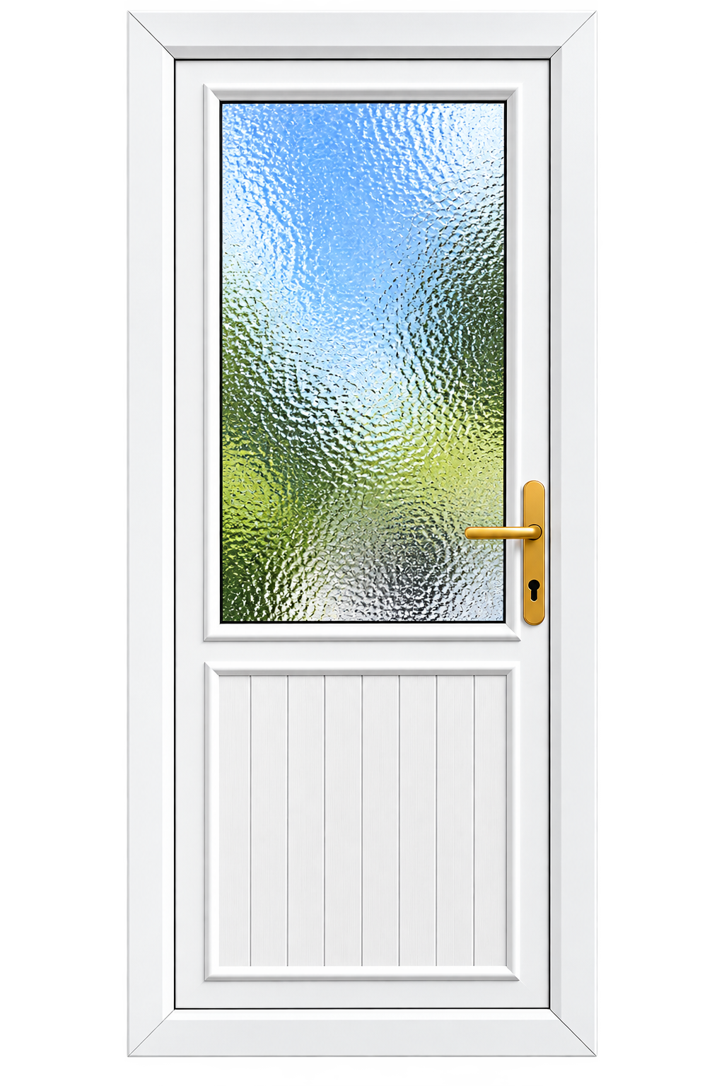 Manor Half Shiplap uPVC back door Peterborough