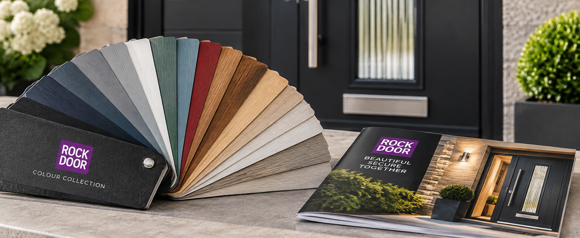 Rockdoor composite door colours and finishes available in Peterborough